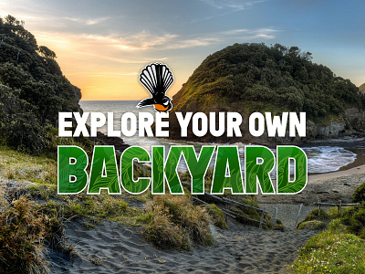 Explore Your Own Backyard Campaign design graphic design lockup photography vector