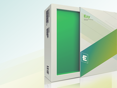 Ezy Packaging abstract branding e easy identity letter packaging