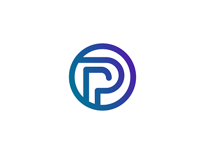 Letter P - Monogram design monogram gradient icon letter logo mark p simple symbol
