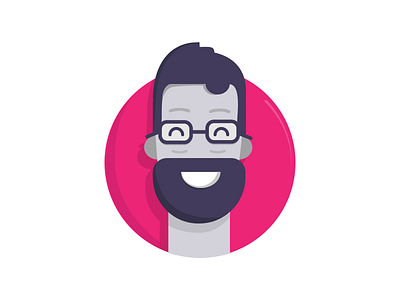 Flat geek avatar