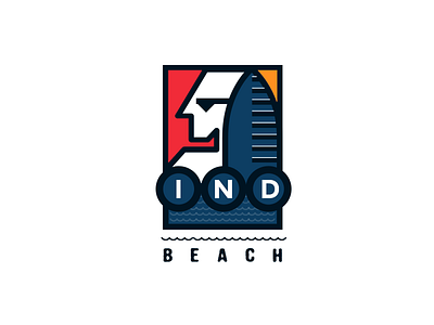 A vintage logo design 1994 badge beach board glasses logo mark old surfing vintage waves