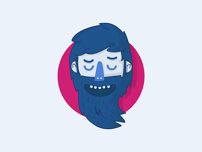 Beardman avatar beard hair hairy long mouth mustache nose scary teeth
