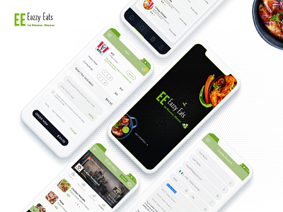 Restaurant App app design flat minimal ui ux