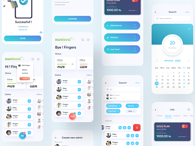 Sales admin app UI by Subrat Shukla on Dribbble