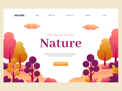 Naturia website design