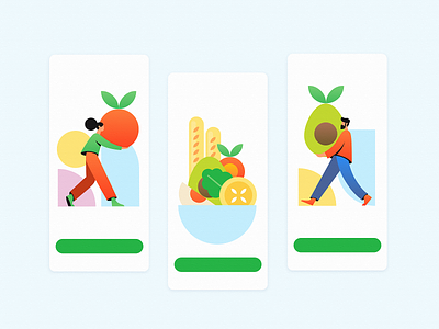 Healthy Eating for a Healthy Weight apple bread eat eating egg food fruits geometic green health man mango mobile app orange shapes site vector vegetable weight woman