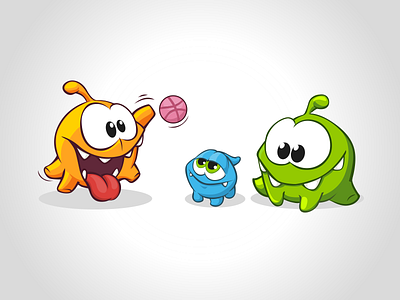 Droom's Family character cute cuttherope dribbble droom emotion family illustration play smile