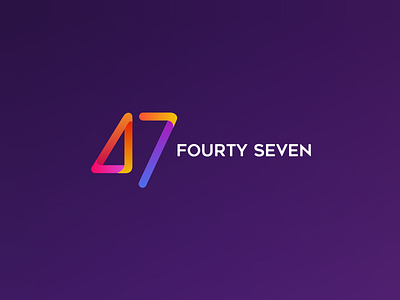 Fourty seven brand brand design brand identity colors icon logo logotype numeral pallet typography vector website