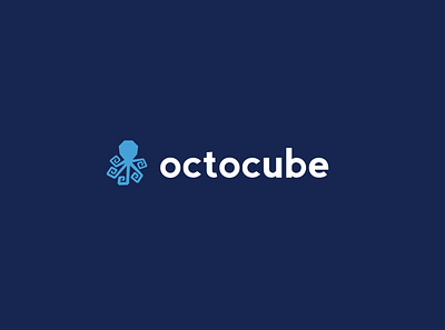 🎃octocube app branding design givaway illustration logo minimal typo typography vector