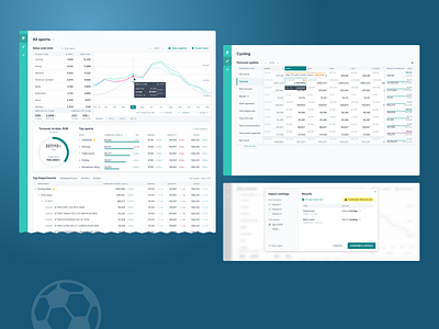 Sales Management App app dashboad intranet sales table ui ux web