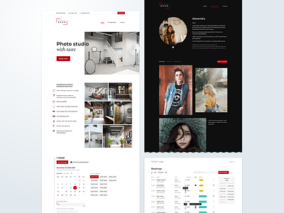 Photo Studio Website admin panel photostudio ui website