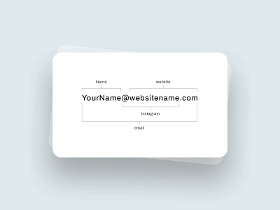 Simple, clean, and minimal business card template exploration