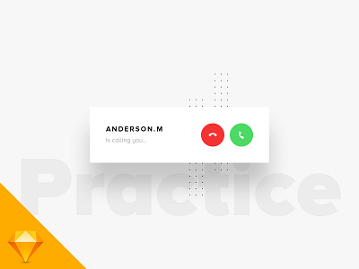 Practice with Sketch App app calling ios macbook sketch sketch app ui ui kit