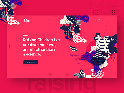 Creative Header Exploration 2d branding colorful design flat icon illustration isometric landing landing page type typography ui ux web