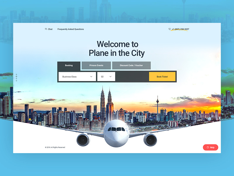 Flight Booking Landing Page By Inoxstudio On Dribbble