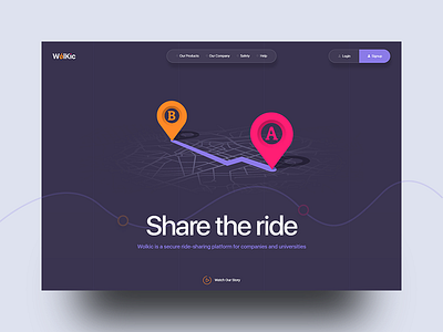 Ride Sharing Landing Page