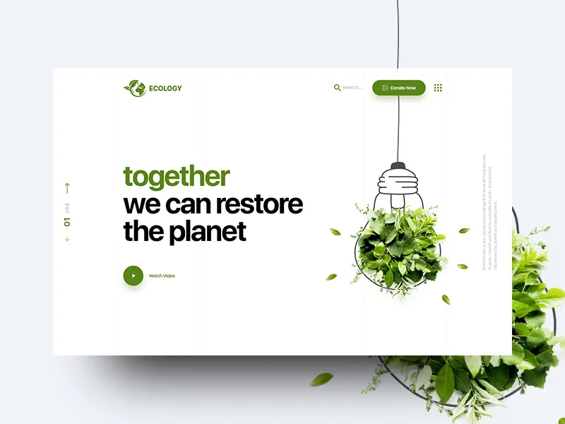 Innovative Environmental Website Design for Eco-Conscious Initiatives