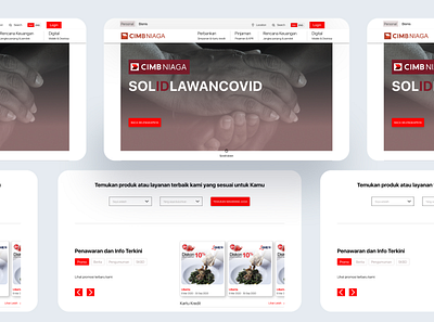 Redesign CIMB website Landing Page product redesign ui uidesign uiuxdesign ux website design