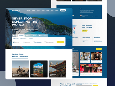 Landing Page for Travel Agency Website landing page page design travel traveling ui design uidesign uiuxdesign website website design