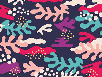 Weekly Pattern #002 abstract coral illustraion ocean pattern sea shapes textile wave weeklypattern