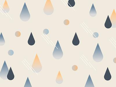 Weekly Pattern #012 design dot drop gradient graphicdesign illustration pattern rain rainy water