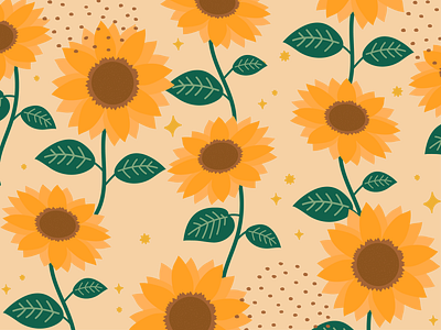 Weekly Pattern #017 design flower pattern summer sun sunflower