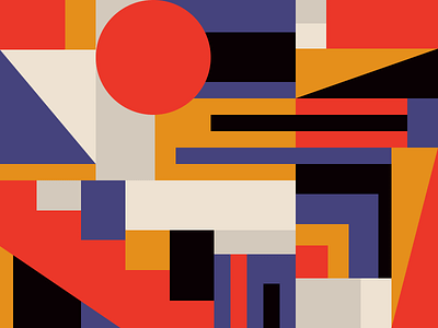 Weekly Pattern #026 abstract architecture bauhaus design geometric illustration pattern retro texture