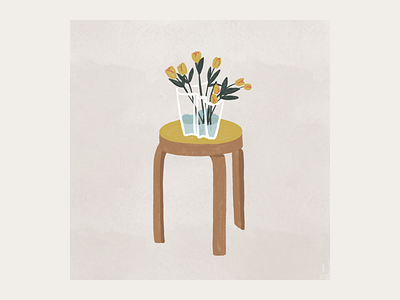 Weekly Illustration #003 abstract chair design finland graphicdesign illustration nordic texture