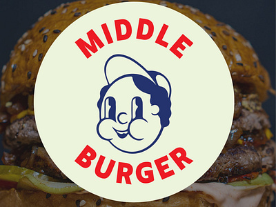 Middle Burger Branding branding design graphic design illustration logo procreate