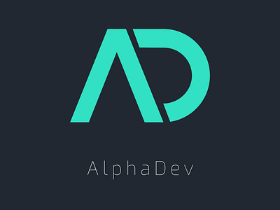 AlphaDev Logo Design art branding design graphic design icon illustration logo minimal vector website