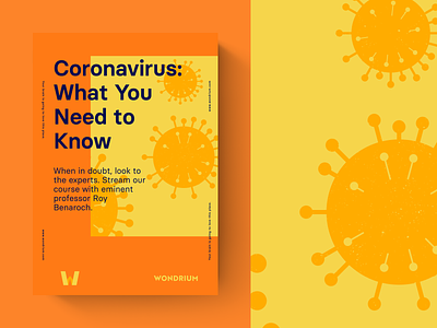 Coronavirus brand coronavirus illustration poster wondrium