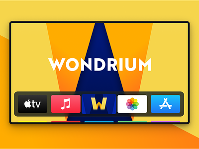 Wondrium on AppleTV app icon apple tv brand strategy branding identity logo monogram name naming w wondrium