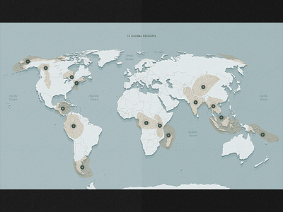 World Map, Wildlife Conservation Society