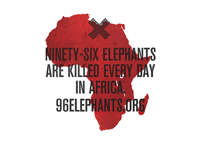 96 Elephants 96elephants black campaign elephants ngo nonprofit red texture