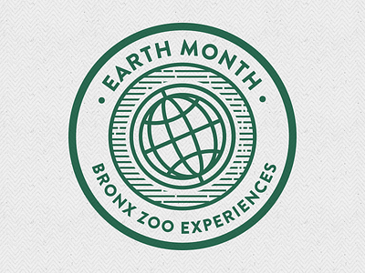 Earth Month animals bronx zoo earth icons identity illustration viget zoo