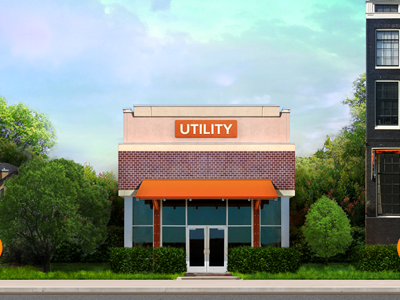 Utility illustration neighborhood utility