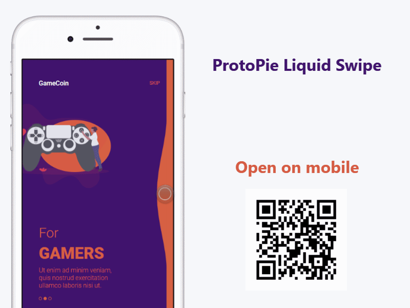 Liquid transition in ProtoPie