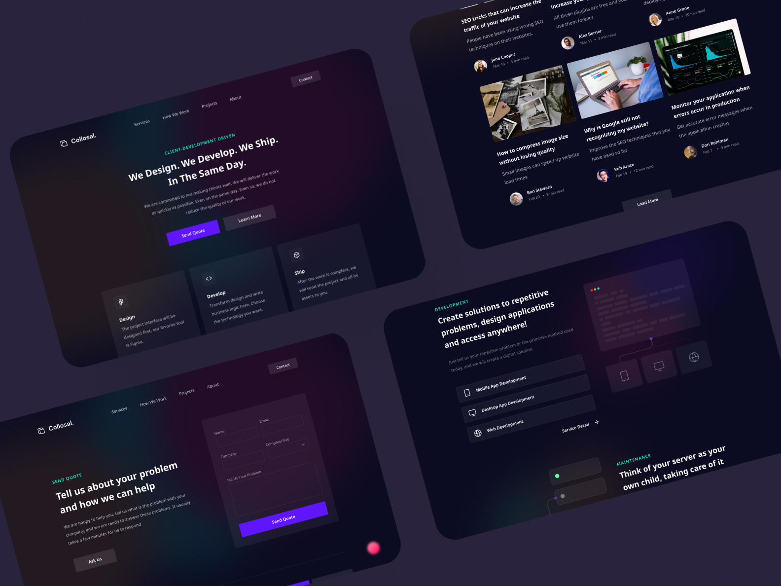 Website User-Interface by Zain Jameel on Dribbble