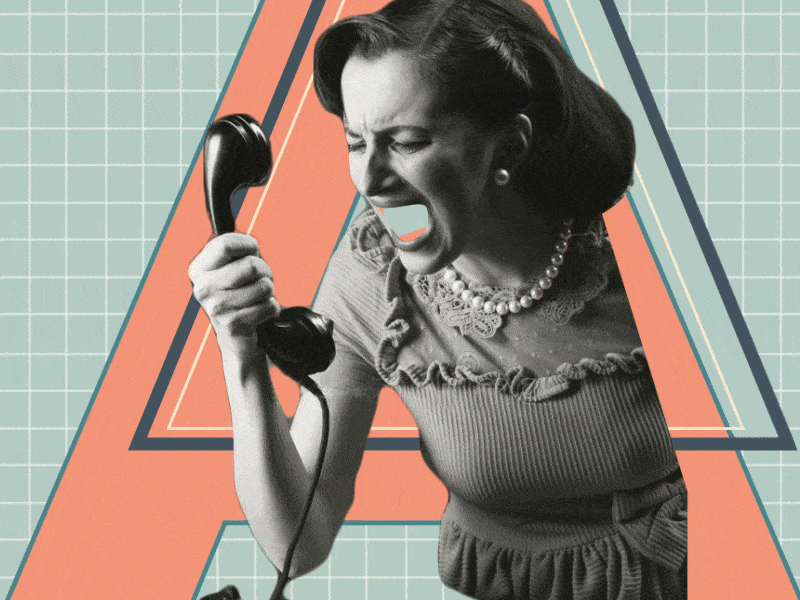 36 days of type - A 36daysoftype aftereffects alphabet animation collage design letter motion phone scream дизайн