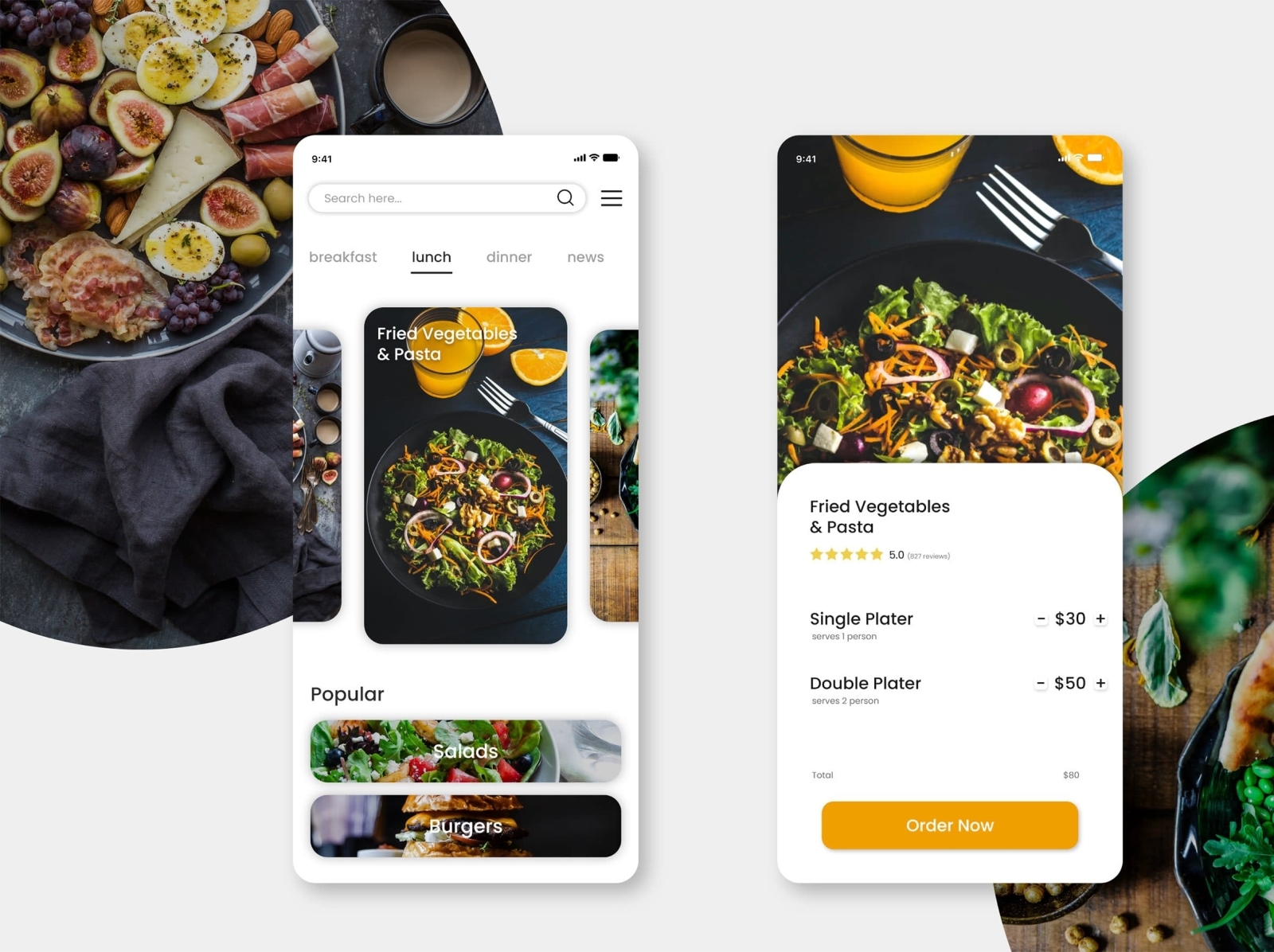 Food Ordering App Design by iBraHeem-UX/UI on Dribbble