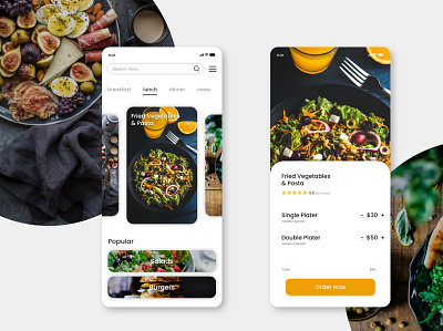 Food Ordering App Design adobe xd app app store appdesign branding figma mobile app design play store ui ux