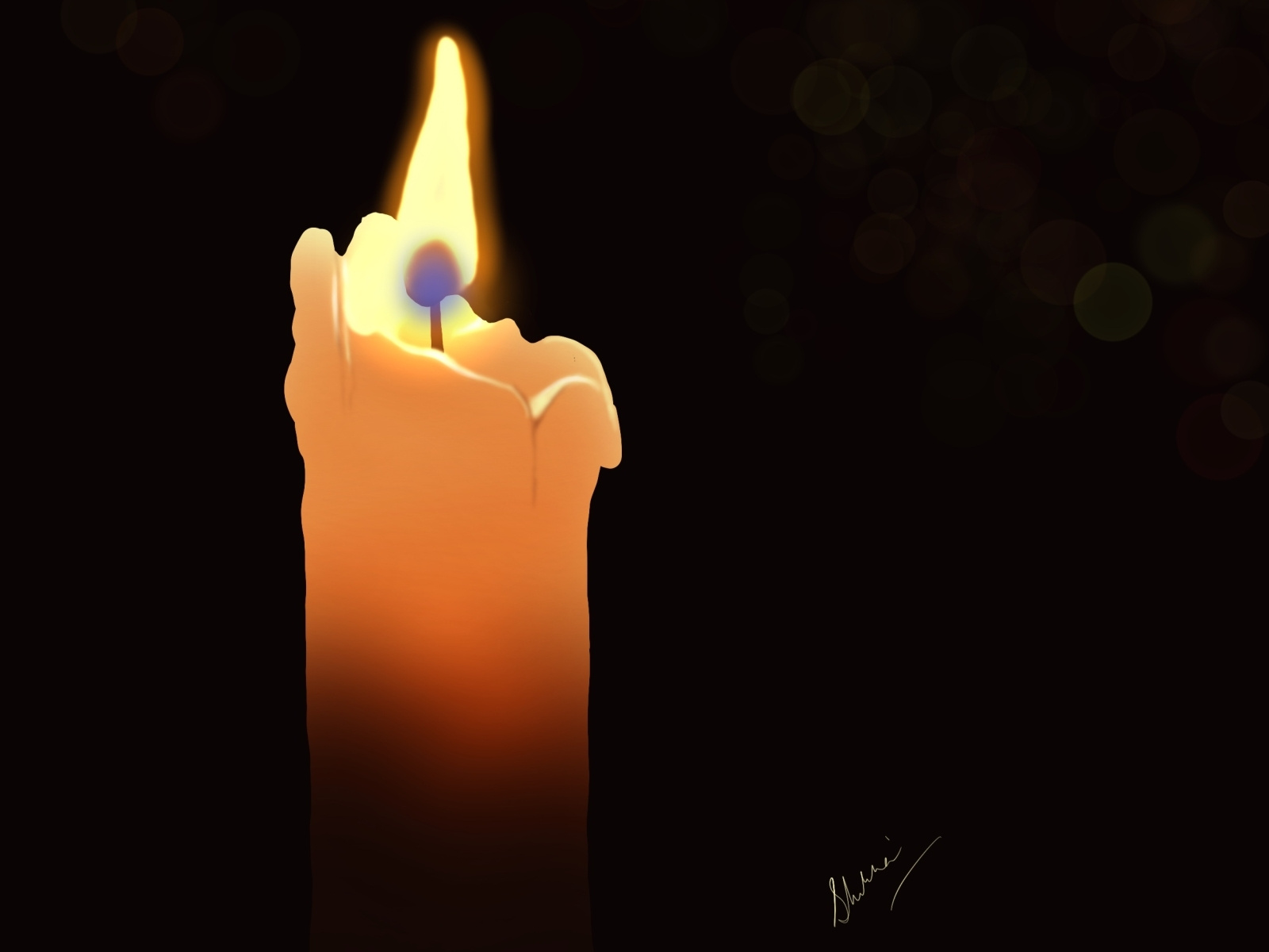 Candle Digital Drawing by Shikha Nath on Dribbble