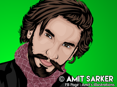 Ranveer Singh 1 actor art cartoon design drawing graphics illustration portrait sketch tracing vector vector art