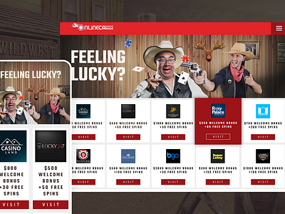 Online Casino Canada Landing Page