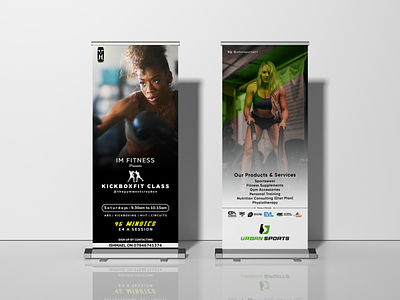 Women's Fitness Club Roll-up Banner