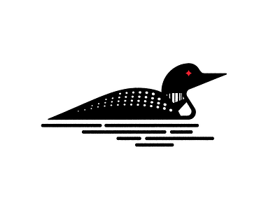 Loon bird identity logo loon mark minnesota mn north star ultimate