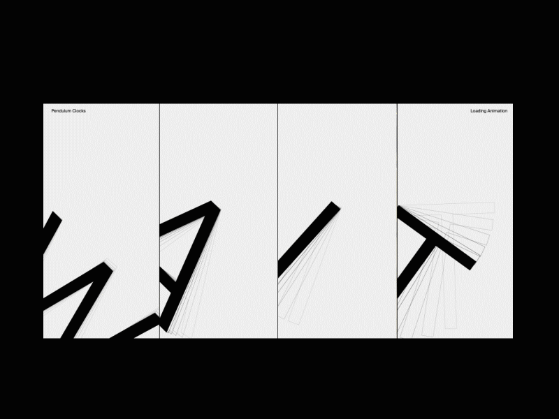 'Pendulum' Preloader & UI Concept animation design motion graphics typography ui