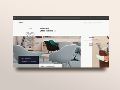 Fletch Furniture e-store design ui web