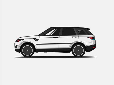 Stormtrooper Range Rover illustration vector speed