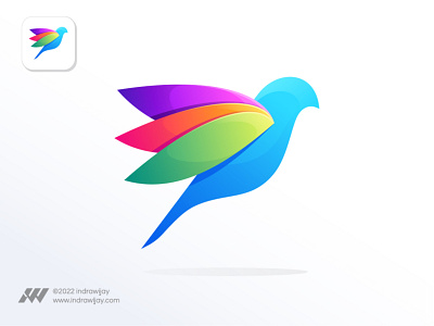 Colorful Bird 4 bird brand brandesign brandidentity clean colorful design gradient icon illustration indrawijay logo logodesign logodesigner logomark logos mark simple symbol